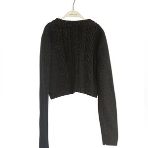 Rachel Zoe Glitter cable knit Pullover Sweater Girls Size 7/8